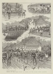 Notizen beim Scheingefecht in Yoker, am Clyde, nahe Glasgow